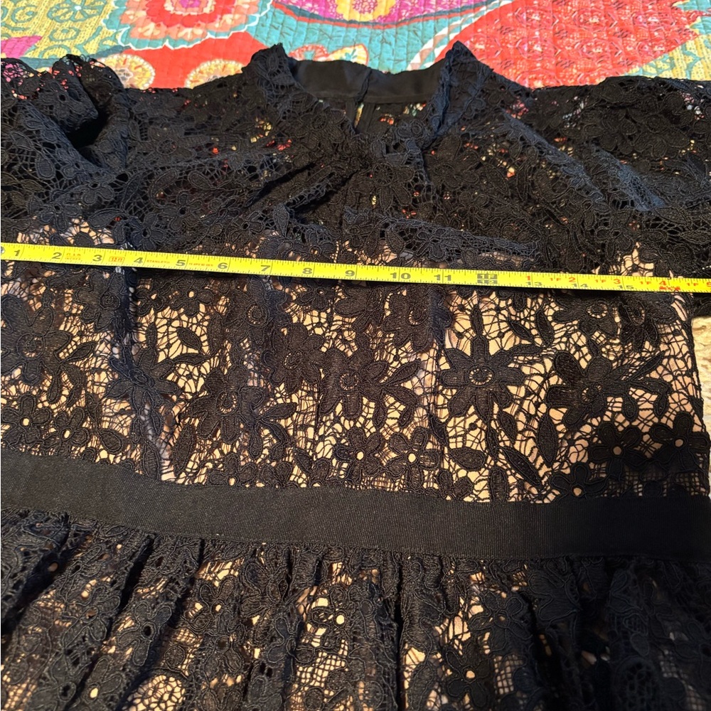 Self-Portrait Elegant Black Lace Maxi Dress Runs Small - Picture 7 of 11